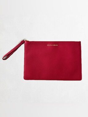 Dolce & Gabbana Leather Clutch Wristlet Pouch
